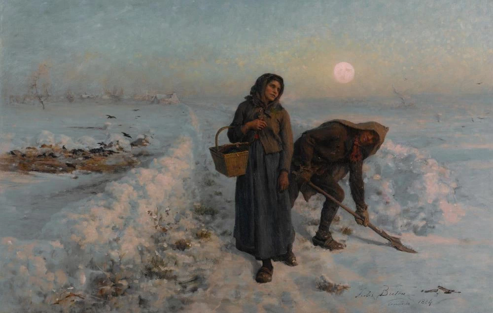 Sulla strada in inverno, 1884